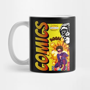 Superwoman with Comic Book Style Mug